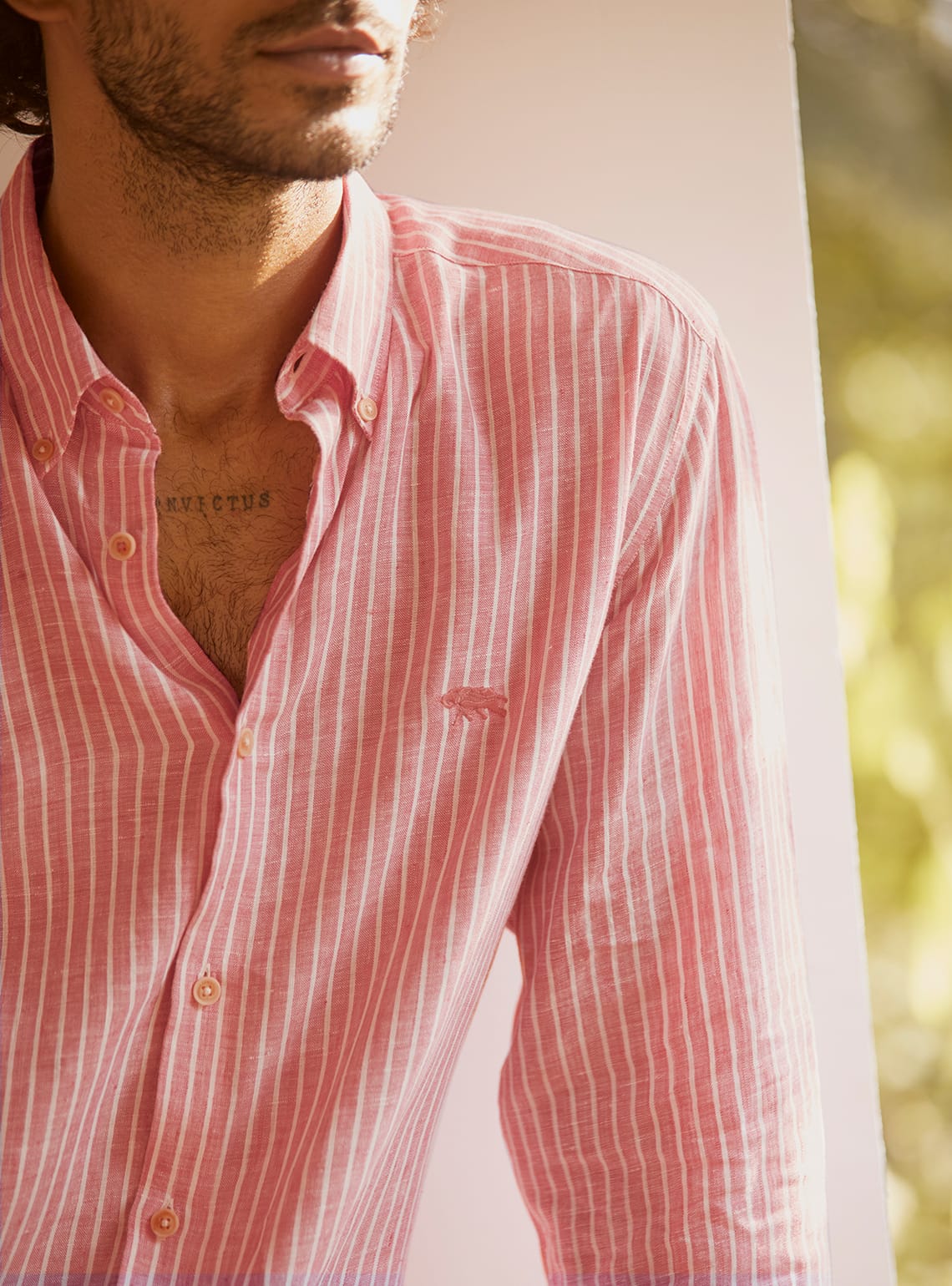 Pink Charm Linen Shirt