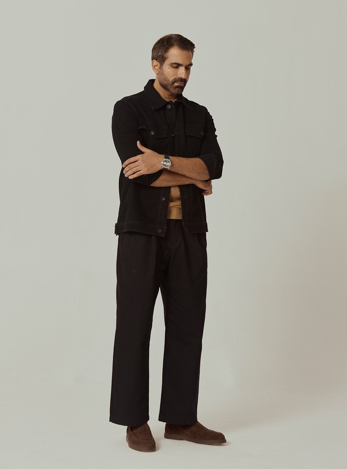 Onyx Cotton Lycra Overshirt