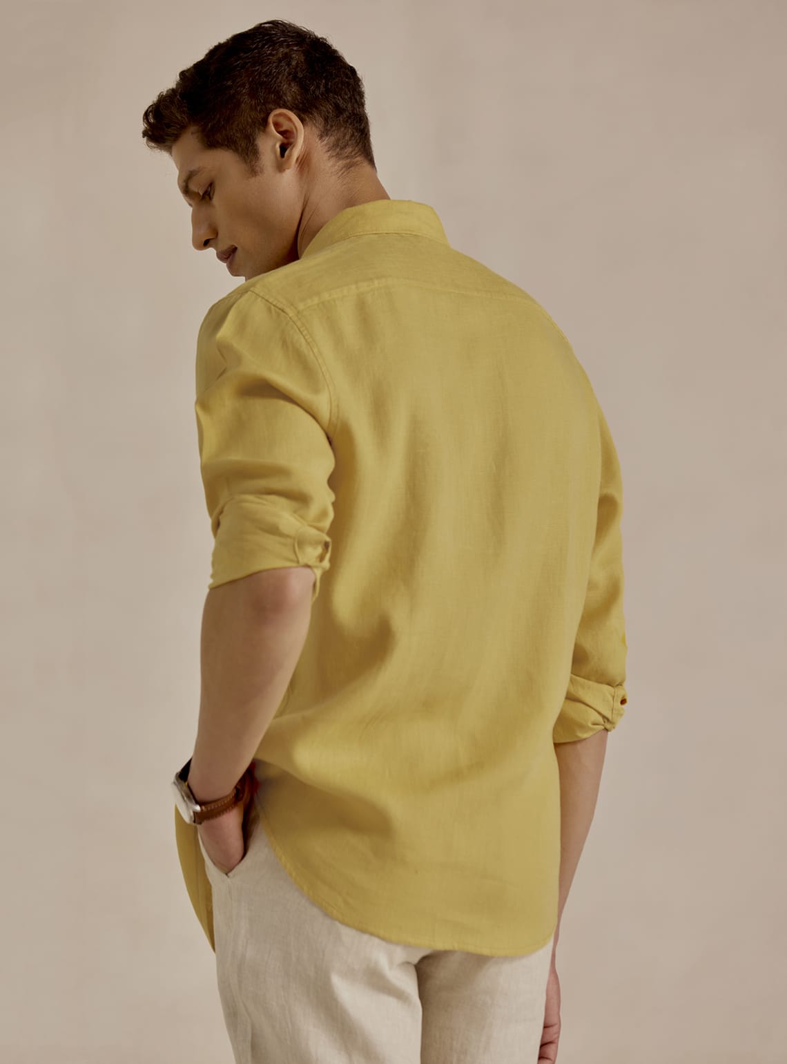 Tumeric Gold Linen Shirt