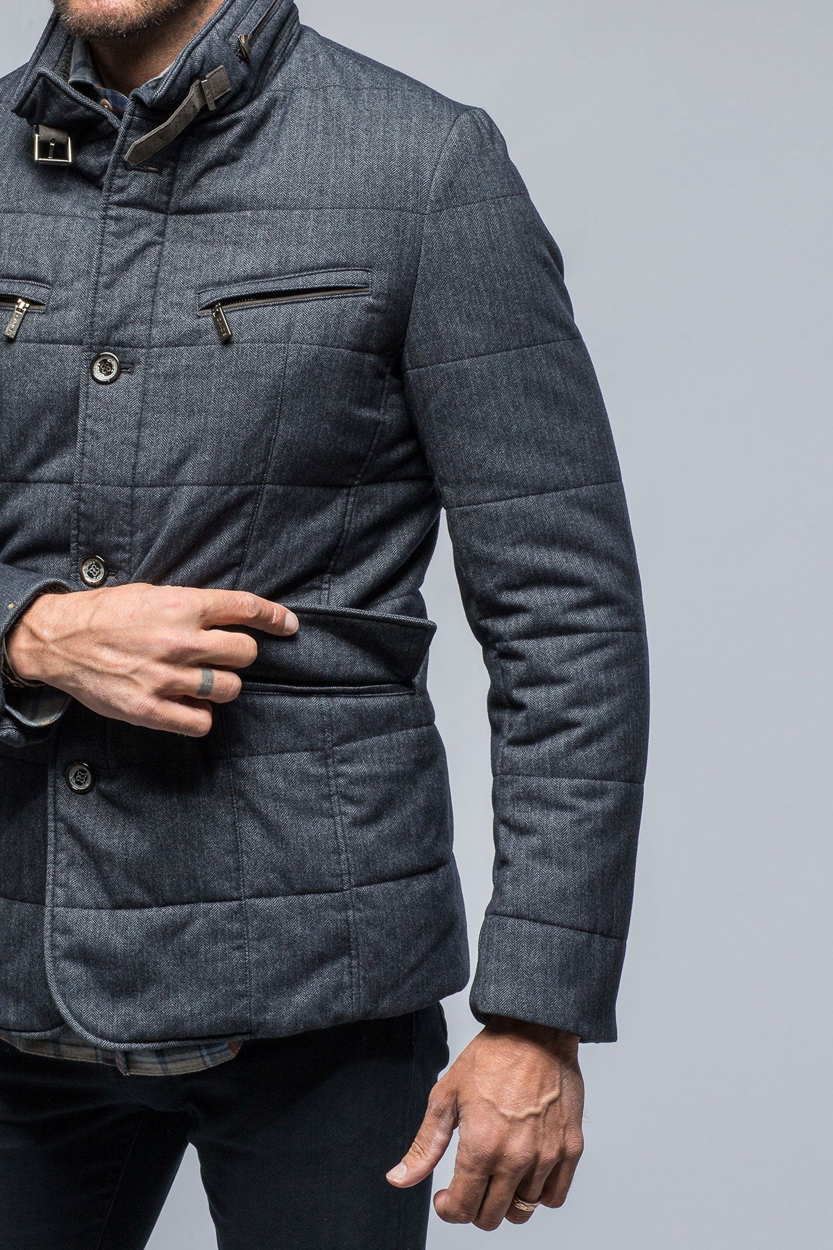 Theodore Herringbone Coat