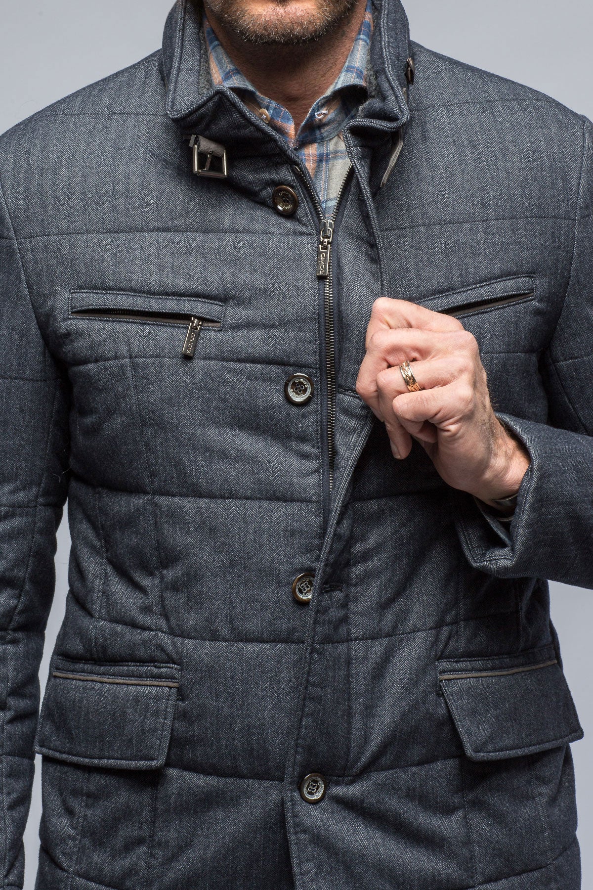 Theodore Herringbone Coat