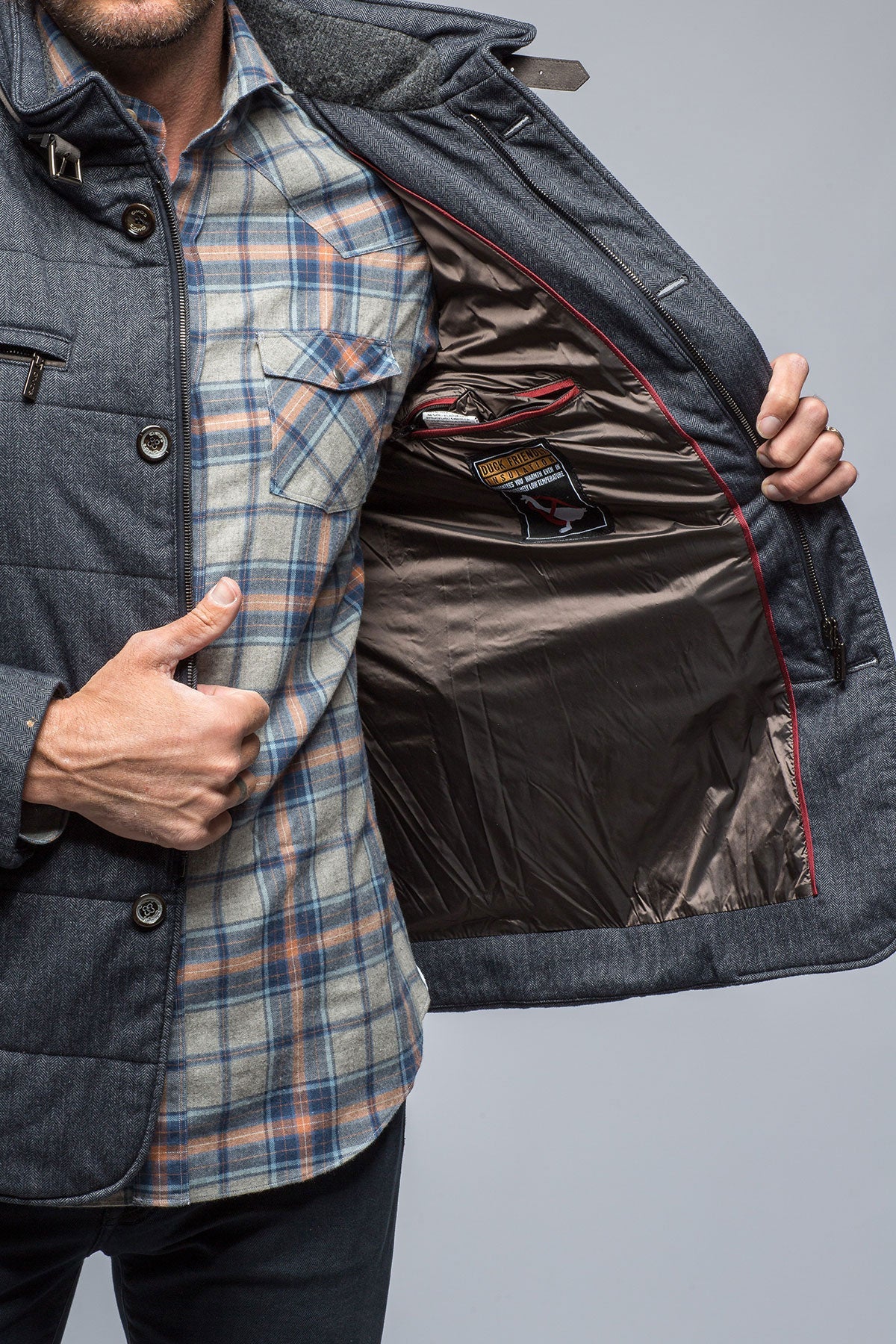 Theodore Herringbone Coat