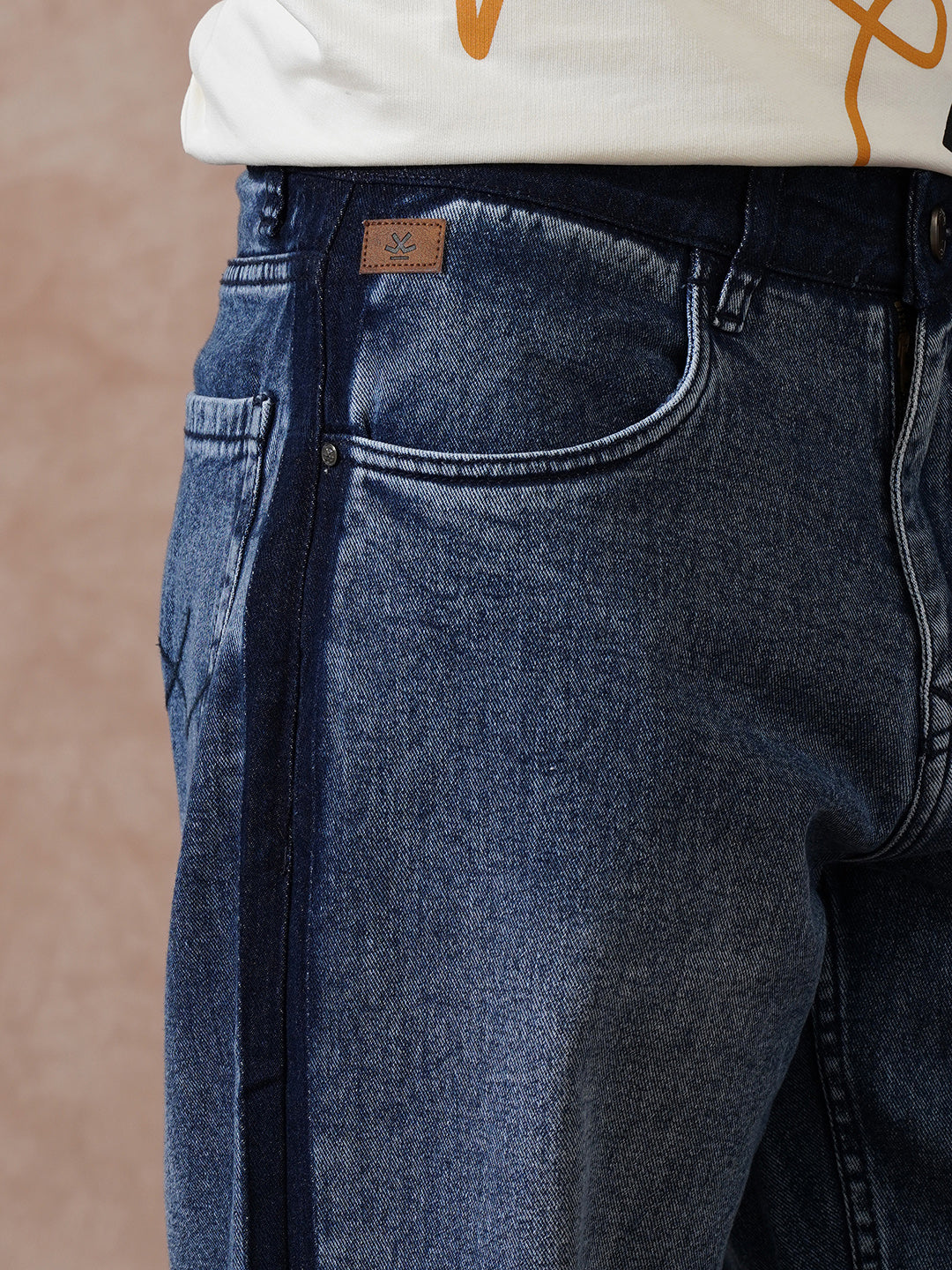 Casual Loose Fit Jeans | Dark Blue