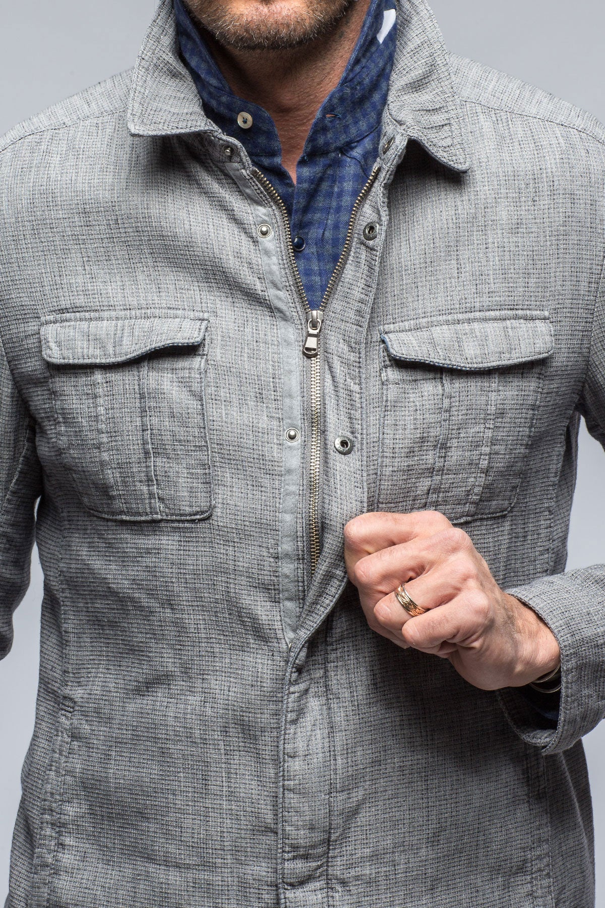 Davos Cotton/Linen Shirt Jacket