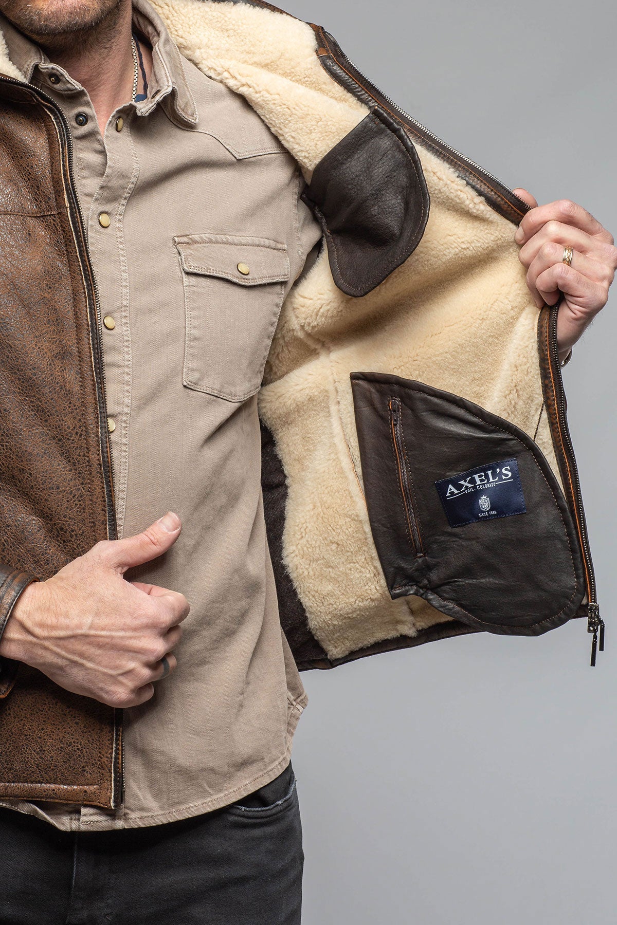 Landon Rust Overdye Shearling