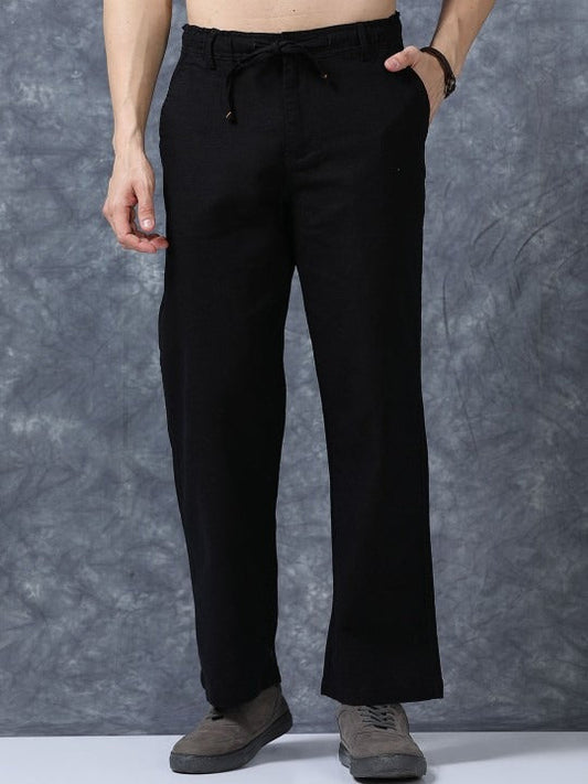 Men’s Black Linen Pants | Timeless Style & Breathable Comfort