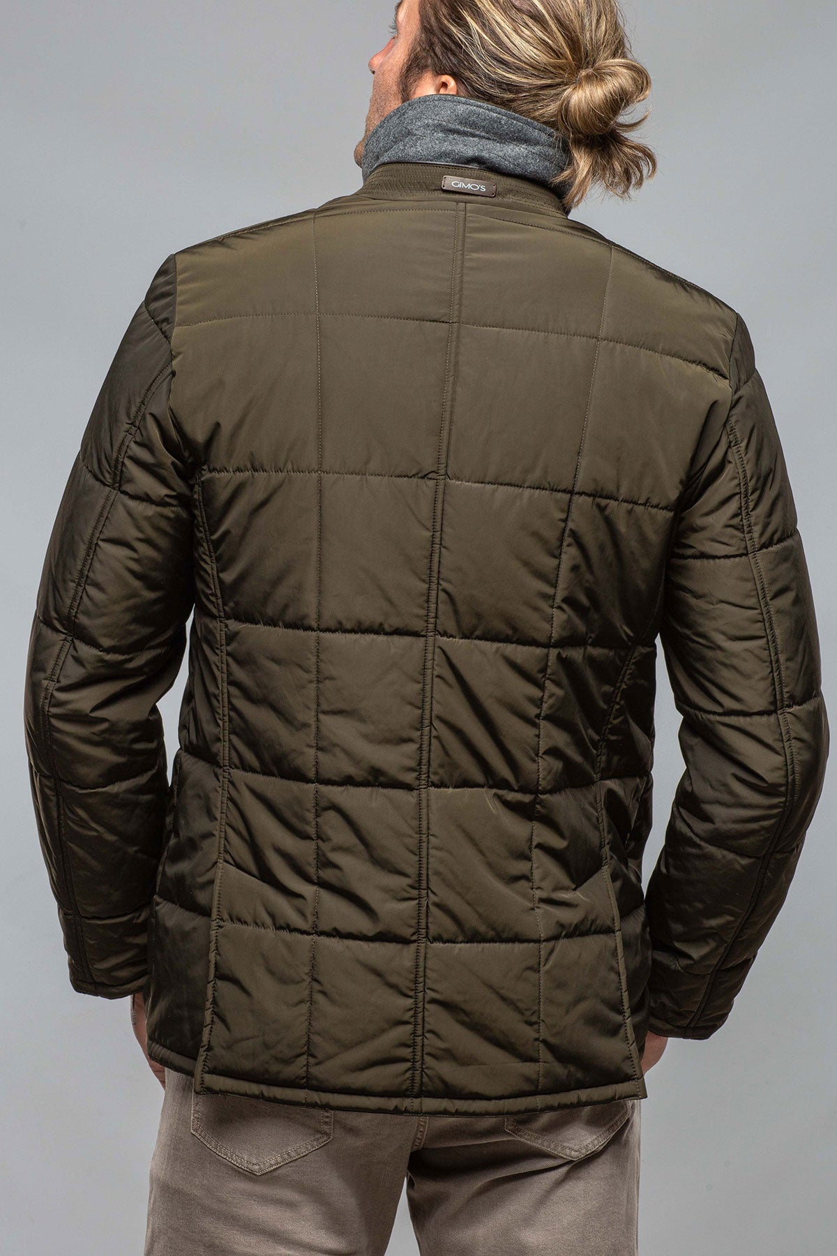 Edison Quilted Jacket In Olive
