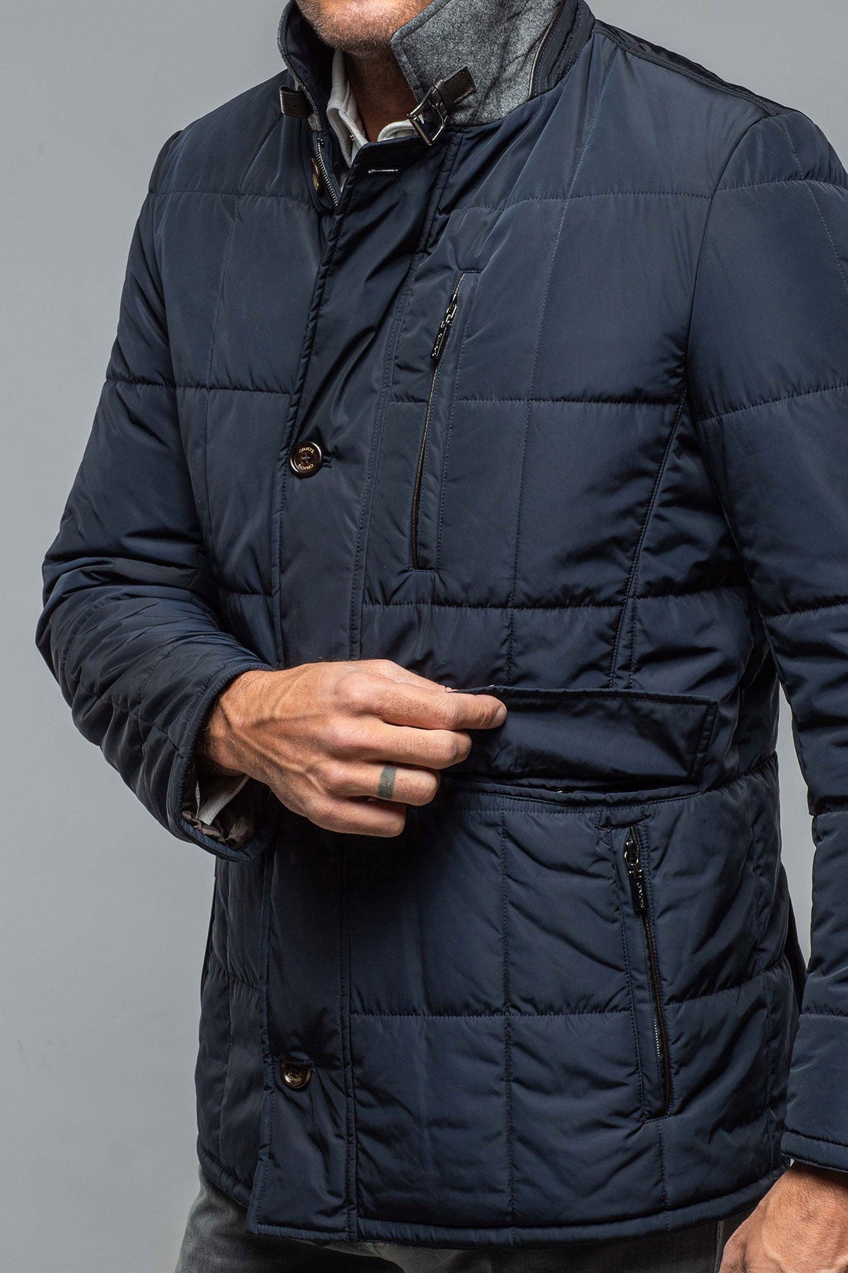 Edison Quilted Jacket Navy