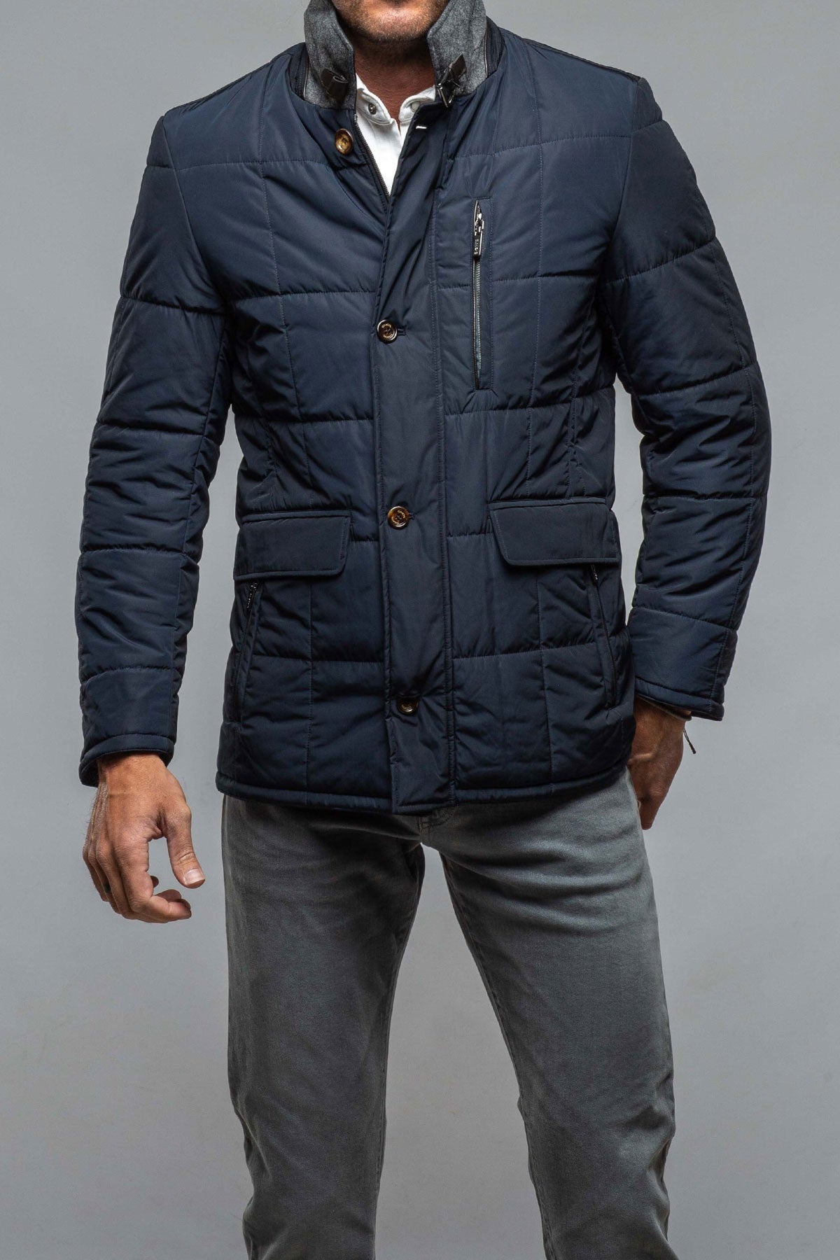 Edison Quilted Jacket Navy