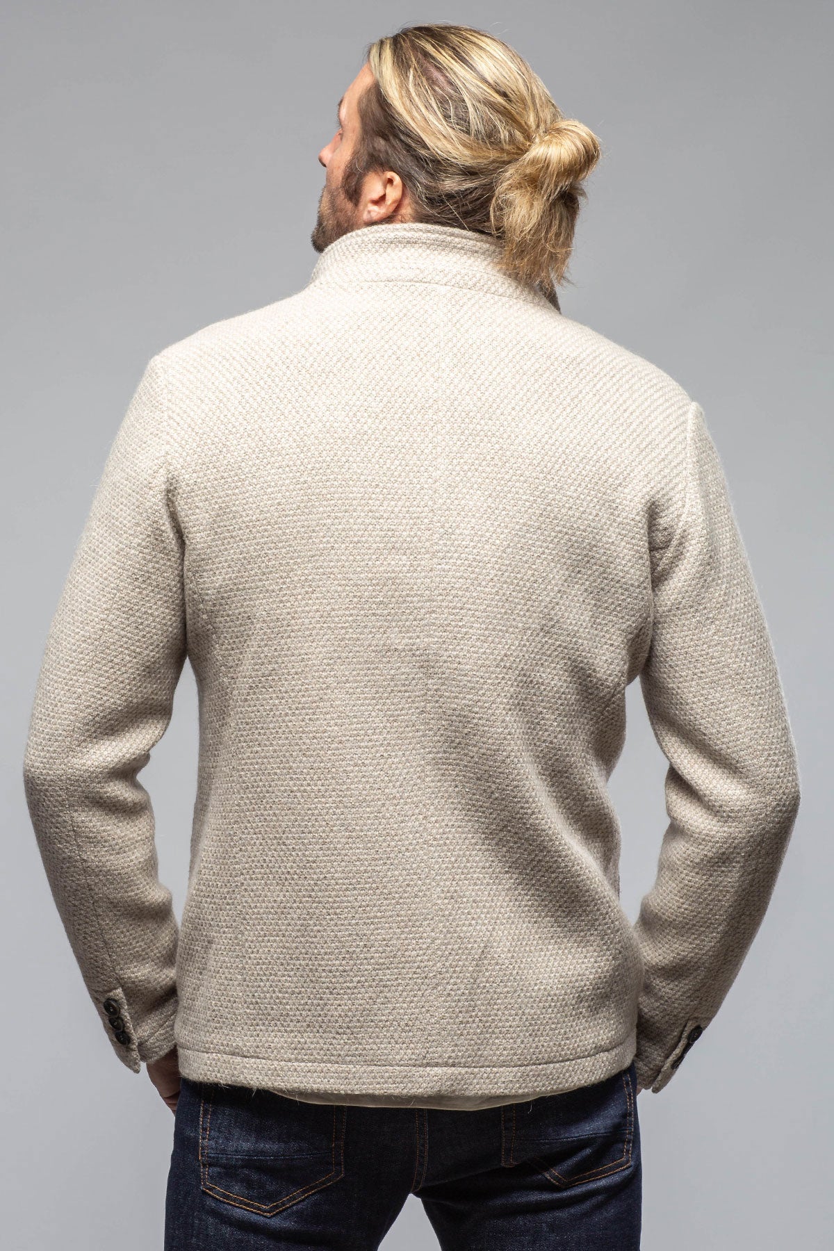 Halifax Knit Coat in Stone