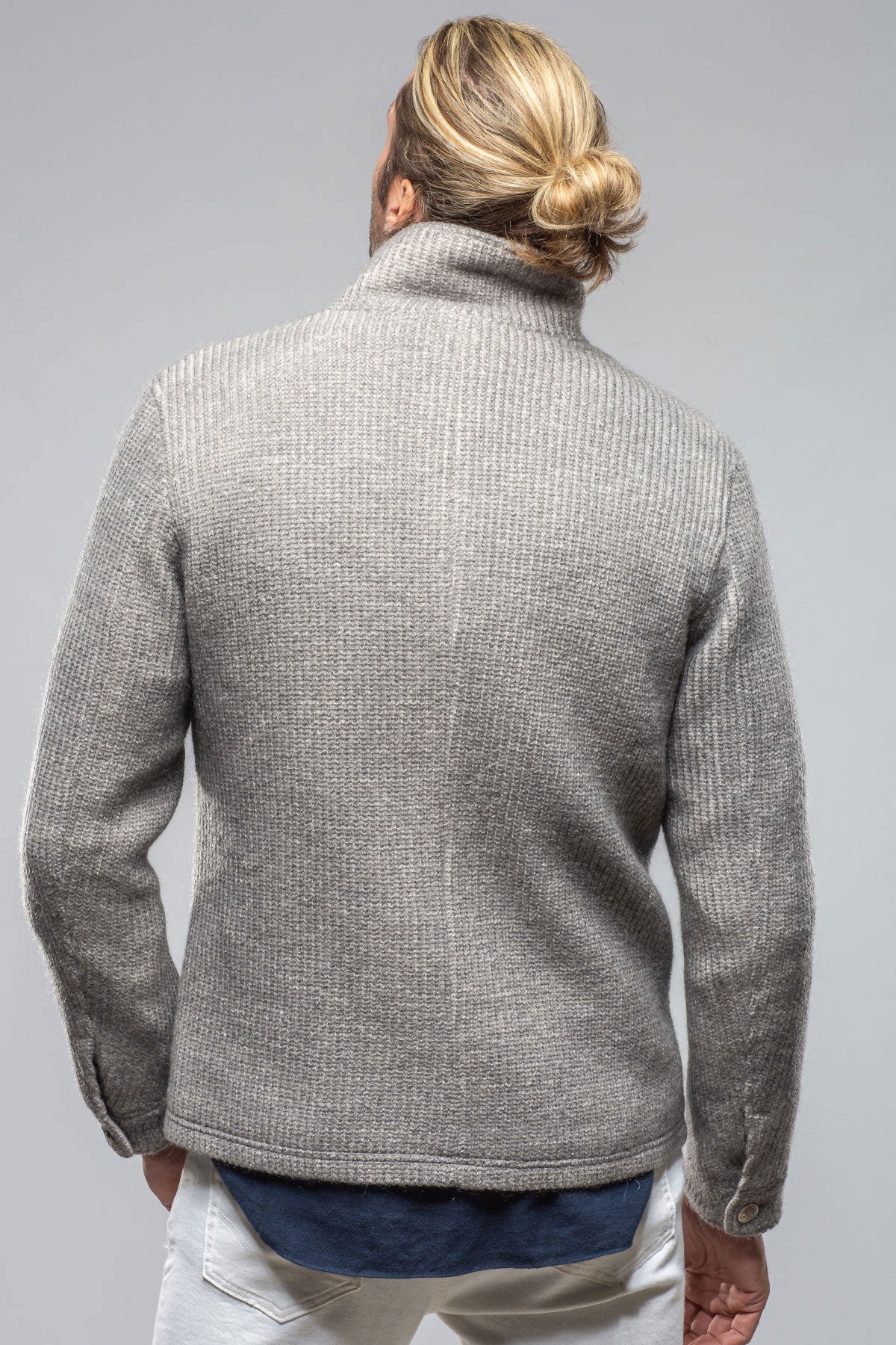 Wrangell Knit Jacket In Light Stone