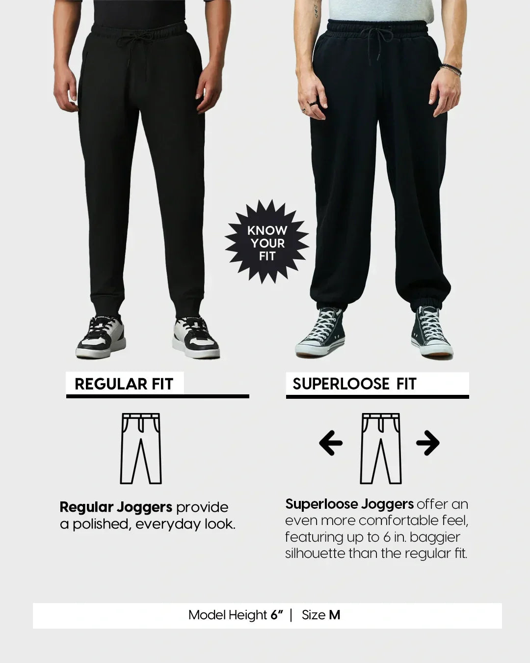 Men's Brown Super Loose Fit Joggers