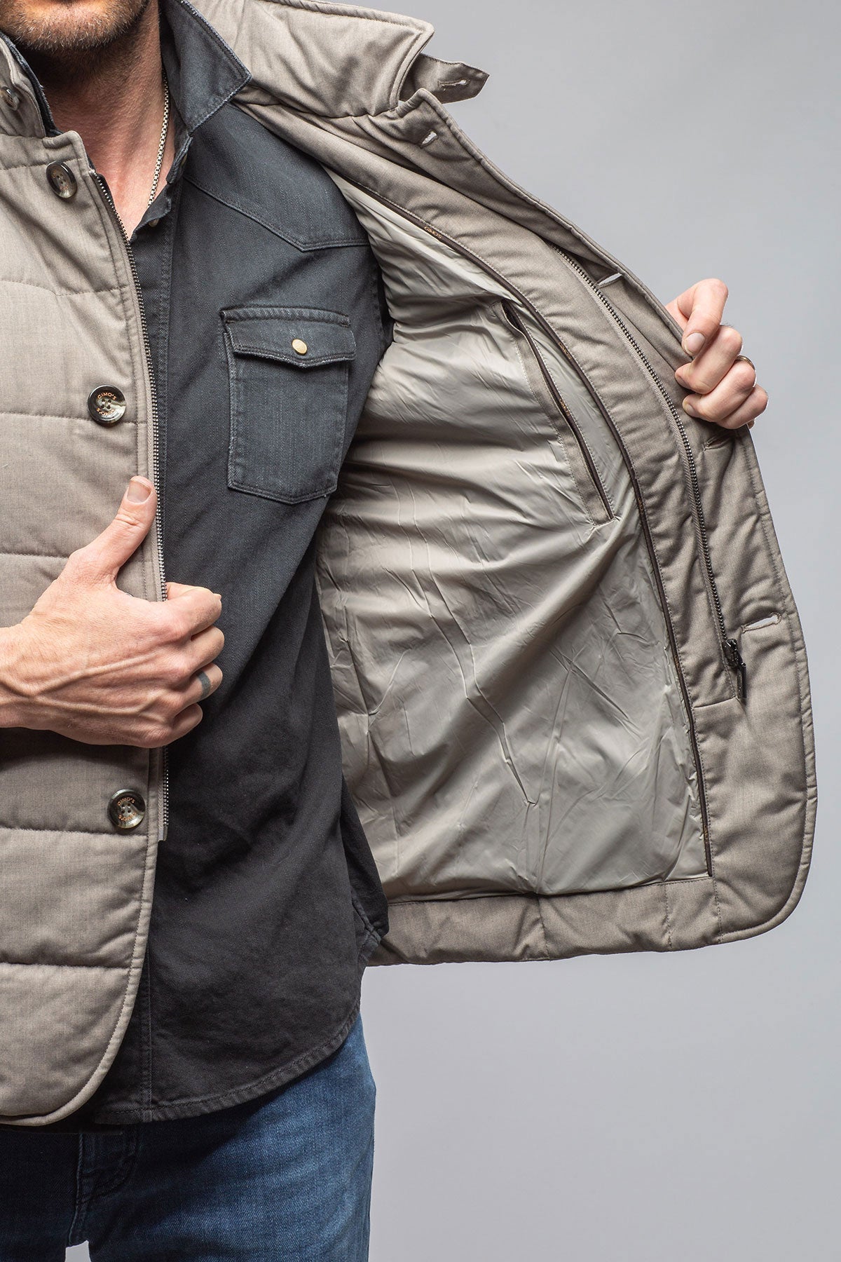Lexington Quilted Jacket In Stone