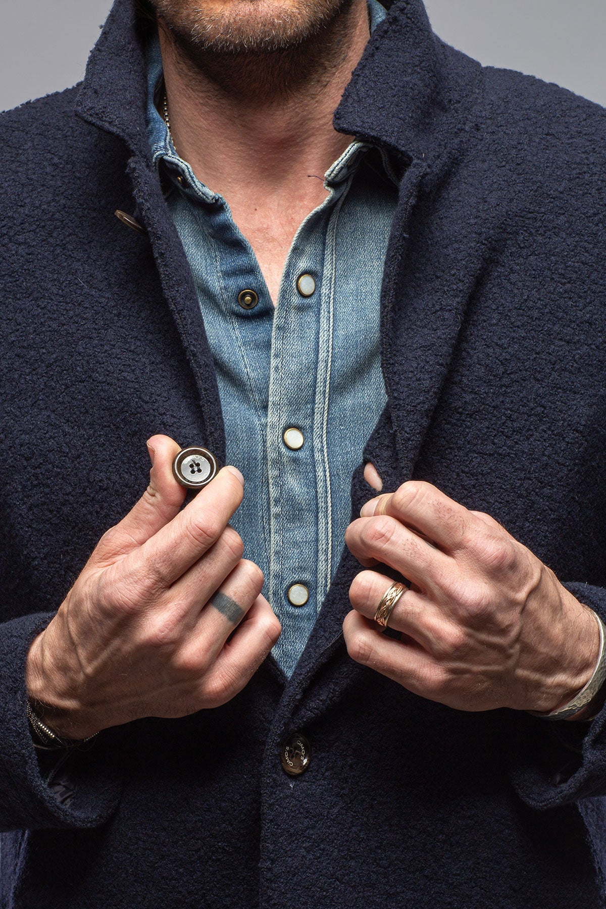Salisbury Long Boucle Knit Coat