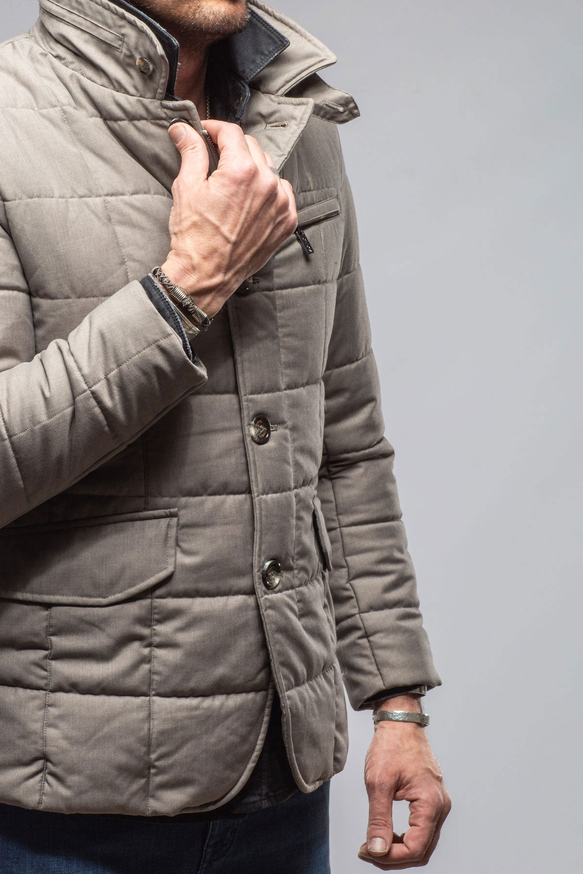 Lexington Quilted Jacket In Stone
