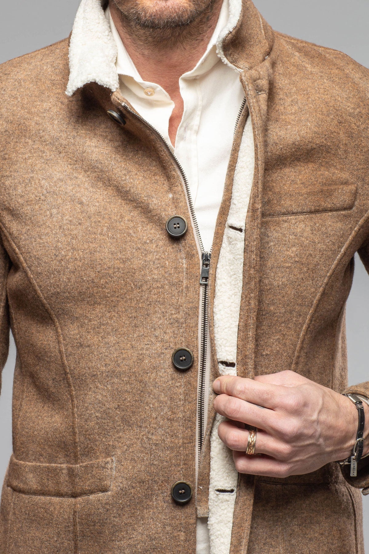 Bale Sherpa Jacket In Tan