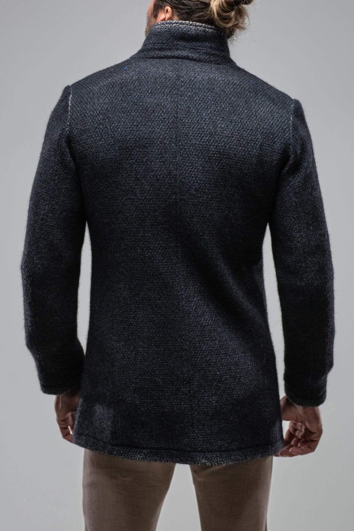 St. Christoff Wool Jacket In Navy