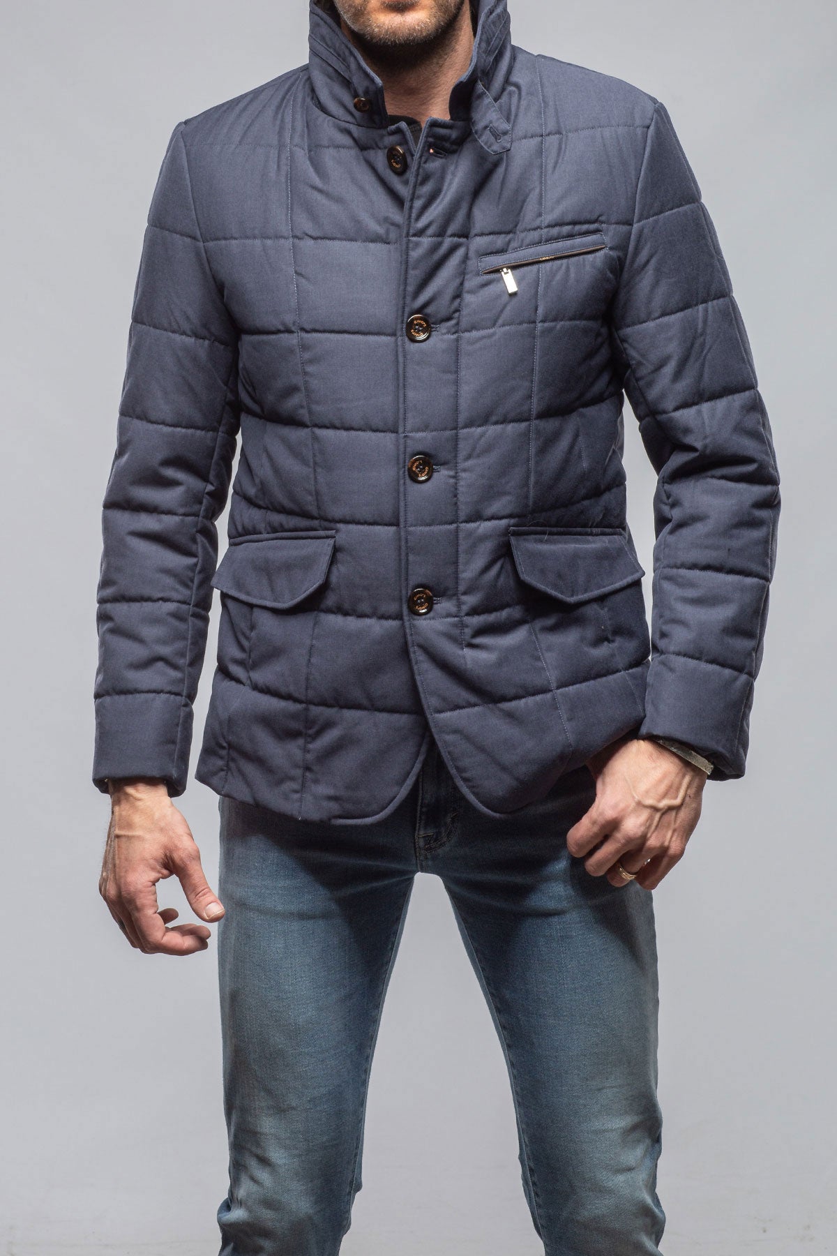 Lexington Quilted Jacket In Navy