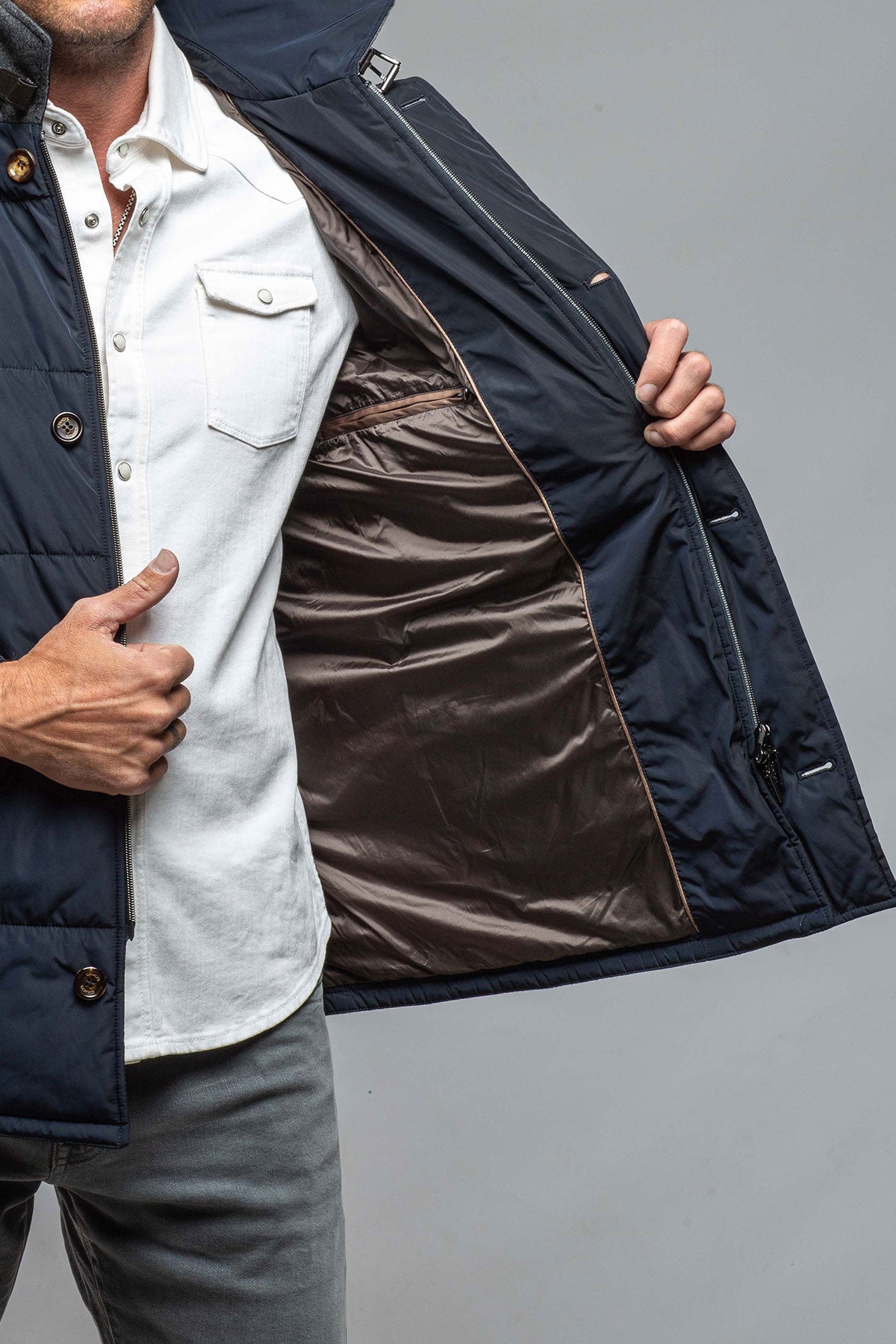 Edison Quilted Jacket Navy