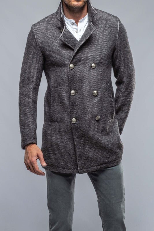 St. Christoff Wool Jacket In Washed Charcoal