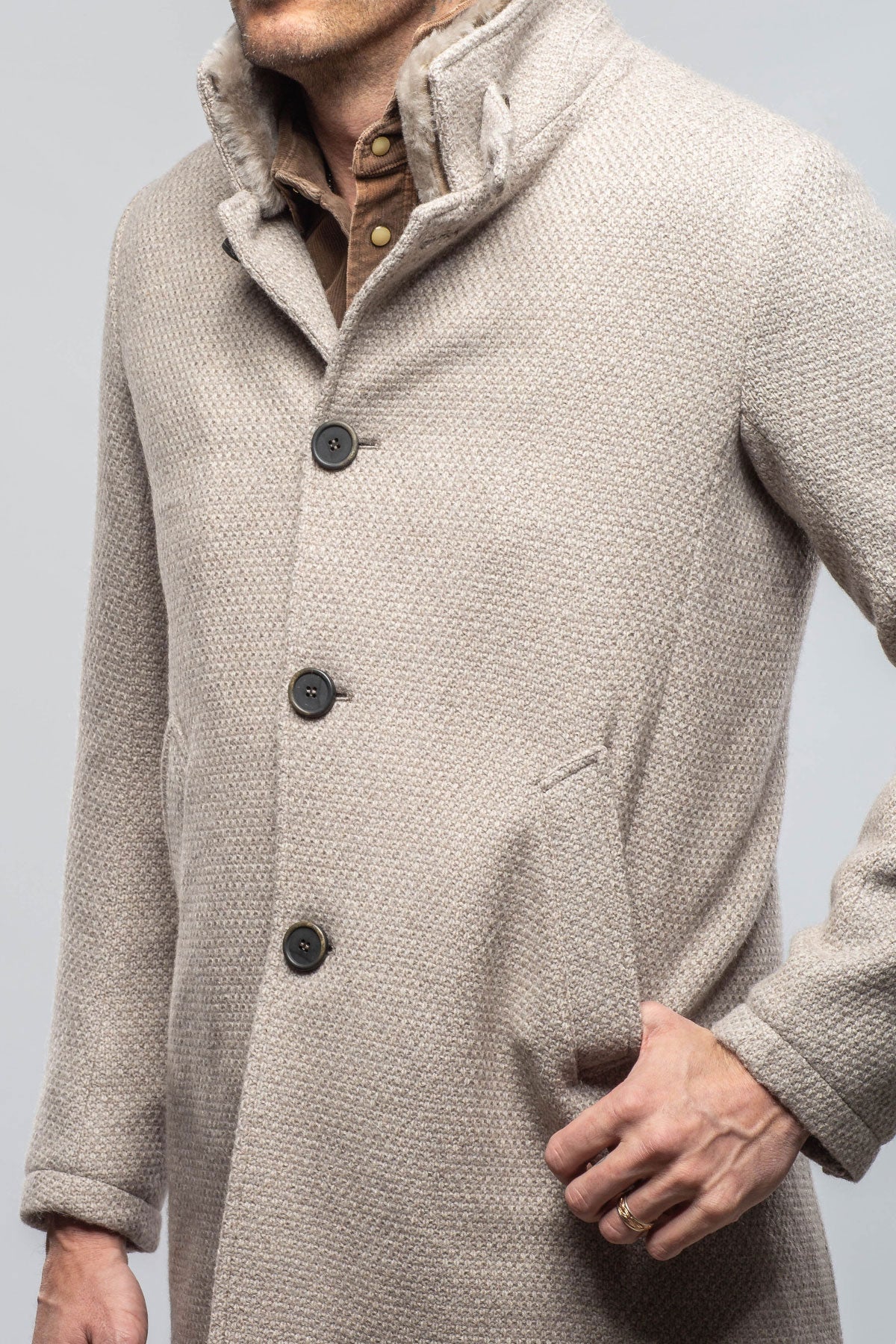 Vancouver Knit Coat In Stone