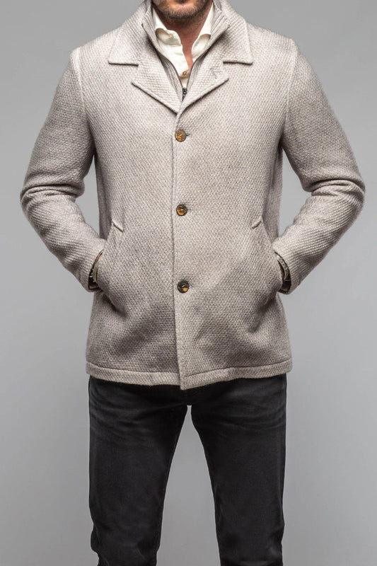 Juneau 3/4 Knit Coat In Ice