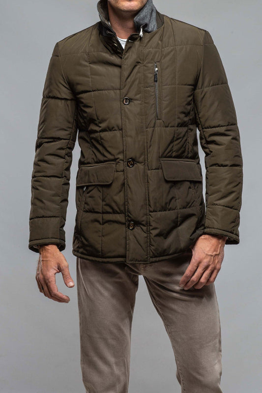 Edison Quilted Jacket In Olive