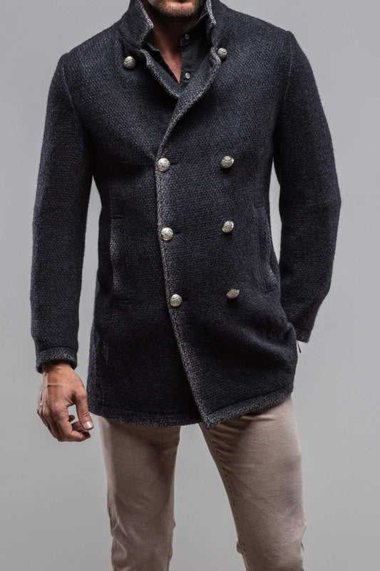 St. Christoff Wool Jacket In Navy