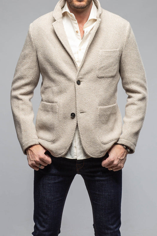 Halifax Knit Coat in Stone