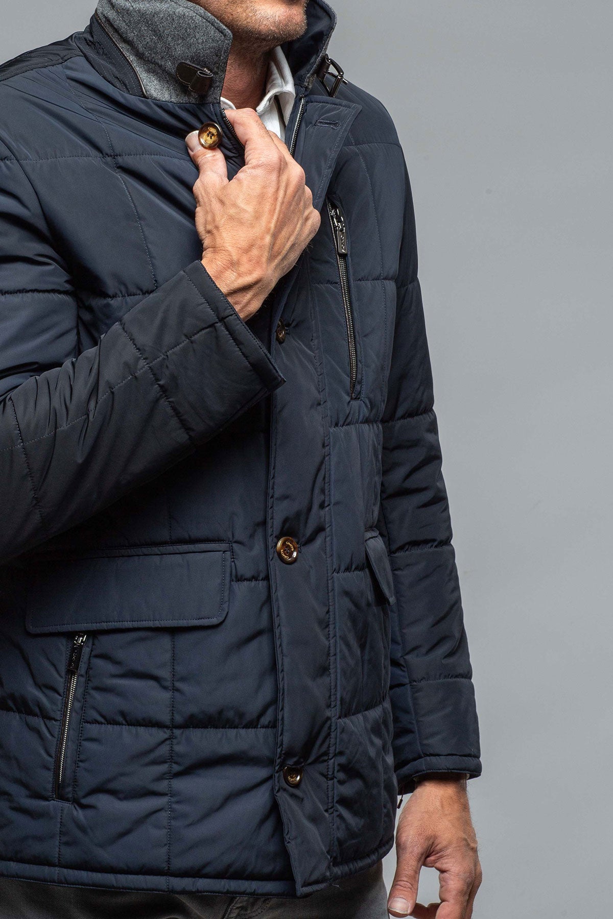 Edison Quilted Jacket Navy