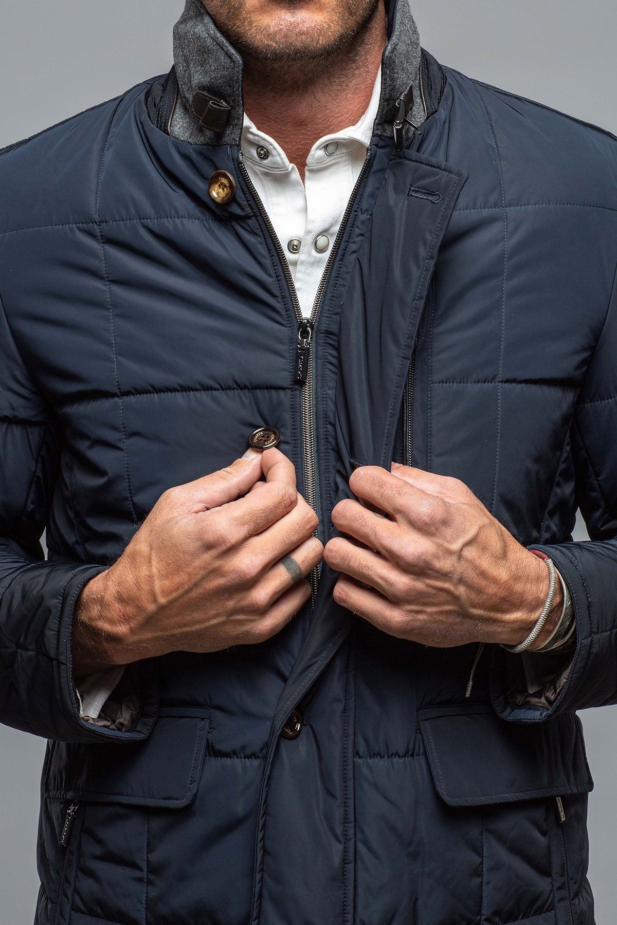 Edison Quilted Jacket Navy
