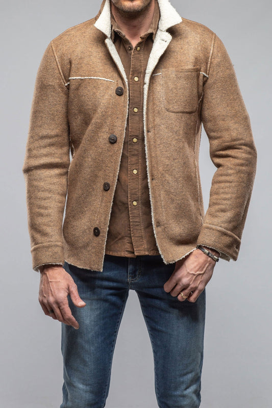 Kalispell Sherpa Shirt Jacket In Beige