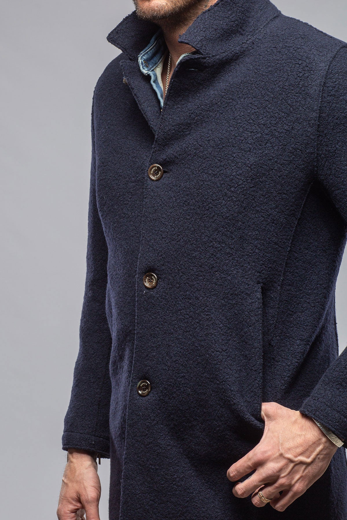 Salisbury Long Boucle Knit Coat